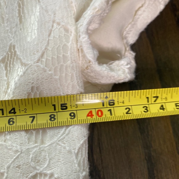 Dessy Collection ivory lace gown Sz 8 - Picture 10 of 10